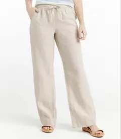 【L.L Bean】リネンパンツ ベージュ 11-75CM 美品のサムネイル