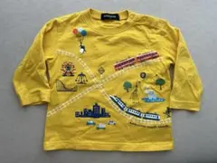 グレードスコープ　電車アニマル遊園地長袖Tシャツ　イエロー　80センチ