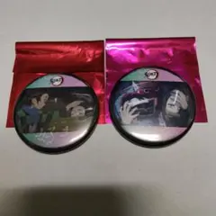 鬼滅の刃 竈門炭治郎 竈門禰豆子 全編再放送カフェ 缶バッジ A B