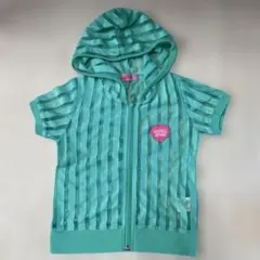SISTER JENNI ターコイズ ストライプ パーカー