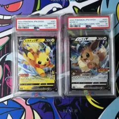 PSA10/ピカチュウv/イーブイv/コロコロスタートデッキ/2連番