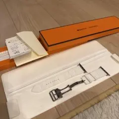 ミノ様専用　エルメス　アップルウォッチ　ストラップ　キリム　白　46ミリ　美品
