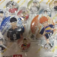 ハイキュー！！　くら寿司　缶バッジ　2個セット