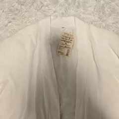 【新品タグ付き】無印良品 ＵＶカット強撚 七分袖 ショート カーディガン 白