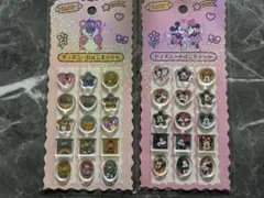 ディズニーキャラクターシール おはじきシール　2シートセット