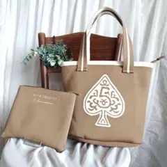 【Anne Coquine/アンコキーヌ】5アニバーサリースペード柄トートバッグ