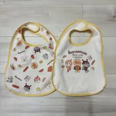 【汚れあり】アンパンマン ベビー用お食事エプロン 2枚セット 記名なし