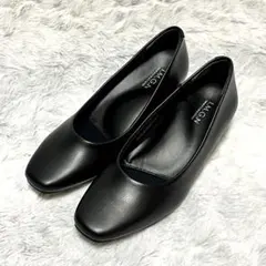 【洋服の青山】就活スクエアトゥパンプス23.0相当【3E】のサムネイル