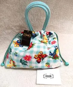 FEILER ハイジチェック 手付き巾着 フェイラー ハイジチェック 完売品