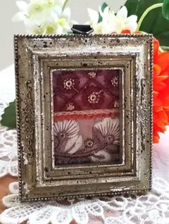 戸塚刺繍額　花 戸塚刺繍 野の花お花畑◇ハンドメイド額フレーム 戸塚刺繍額 花