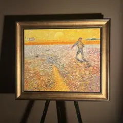 F6号】斎藤真一（赤い舞台 1988）手描き/表裏サイン有/油彩/アクリル