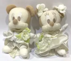 ミッキー＆ミッキー　ウエディングぬいぐるみ