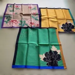 JUNKO KOSHINO ハンカチ 3枚セット 花柄のサムネイル