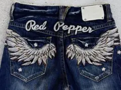 RED PEPPER レッドペッパー 刺繍デニム 羽根 ウィング Y2K 平成