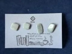 翡翠　ミャンマー産　ピアス　ハンドメイドNo.1