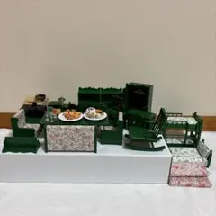 シルバニアファミリー　緑家具セット
