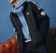 【希少】【新品】アディダス トラックジャケット XL ブラック トレフォイル