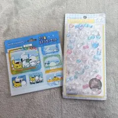 プリ風ステッカーセット　ボンボンドロップ　シナモン　ポチャッコ　ポムポムプリン