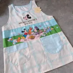 ☆ディズニー レトロミッキーミニー 保育士エプロン 幼稚園 キャラエプロン☆新品