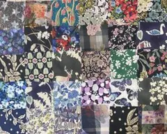 リバティタナローン　ハギレ　パッチワーク用　約5センチ角×30枚　　5-3