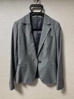 スーツカンパニー グレー ストライプ テーラードジャケットパンツ