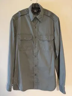 正規品本物 RRL カーキ ミリタリー 長袖シャツ XS コットン100% LAのサムネイル