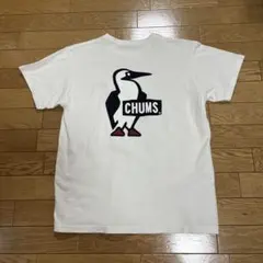 【美品】CHUMS チャムス　Tシャツ　半袖　デカロゴ バックロゴ　Mのサムネイル