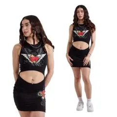 Ed hardy tiger dress XS Y2K - メルカリ