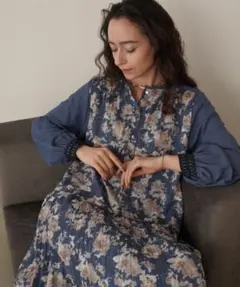 【新品タグ付き】Bou Jeloud ジャガードプリーツワンピース