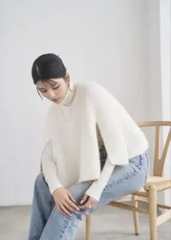 完売 新品未使用 タグ付き OHGA モケ ベスト MOKE VEST ホワイト