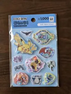 韓国　ポケモンシール　立体　ぷくぷくシール