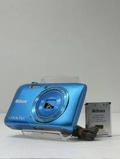 スマホ転送OK】ニコン Nikon COOLPIX S3500 水色 - メルカリ