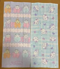 ちいかわ　フェイスタオル　リボン　２枚セット　34×80cm ハチワレ　うさぎ