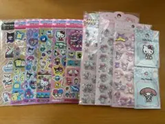 ぷくっとシール　キラッとシール　シールワッペン　サンリオまとめ売り11点セット
