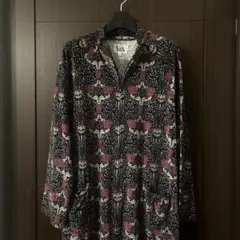 美品　Ｖ&A ルームウェア　ワンピース　ボタニカル柄
