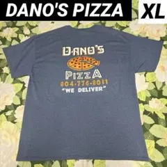 【値下げOK】DANO'S PIZZA US古着 Tシャツ XL ブルーグレー