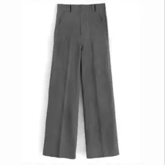 GRL グレイル グレー センタープレスストレートパンツ[ai07]