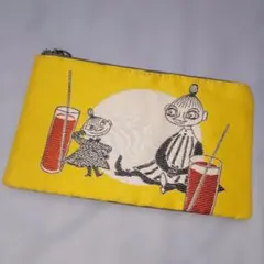 未使用　桐生織　MOOMIN ポーチ リトルミイ イエロー