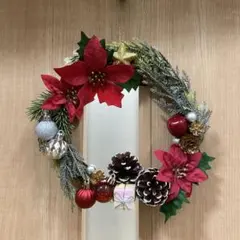 クリスマスリース　ハンドメイド品