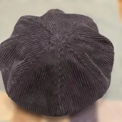 コーデュロイ ベレー帽 ダークネイビー57.5cm