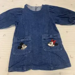petitmain ディズニー ジーンズ ワンピース 90