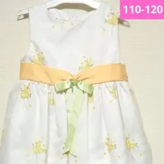 花柄刺繍付きセレモニードレス　ピアノ発表会などに