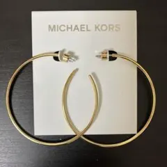 新品　MICHAEL KORS ピアス　ラージフープピアス　ゴールドのサムネイル