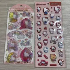 ハローキティ　ウォーターインシール　ぷっくりシール