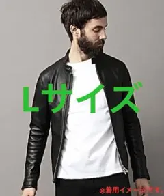 Lサイズ★ BEAUTY & YOUTH 羊革 シープレザー シングルライダース