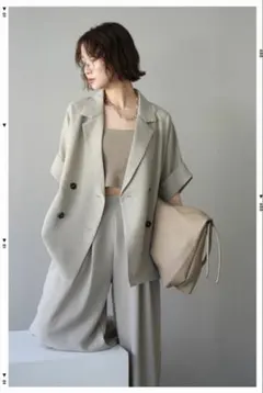 新品タグ付きモッサ ベルト付きロングコート hellam チャコール - メルカリ