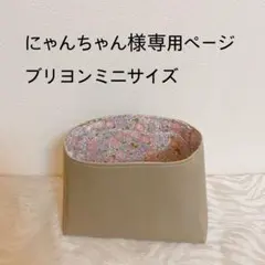 にゃんちゃん様専用ページブリヨンミニサイズバッグインバッグ