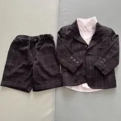 devirock チェック柄スーツ 100cm