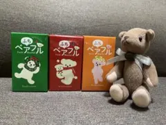 TULLY'S COFFEE ふちベアフル 3箱&ベアフルマスコットキーホルダー