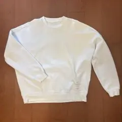 ZARA ホワイト クルーネック スウェット